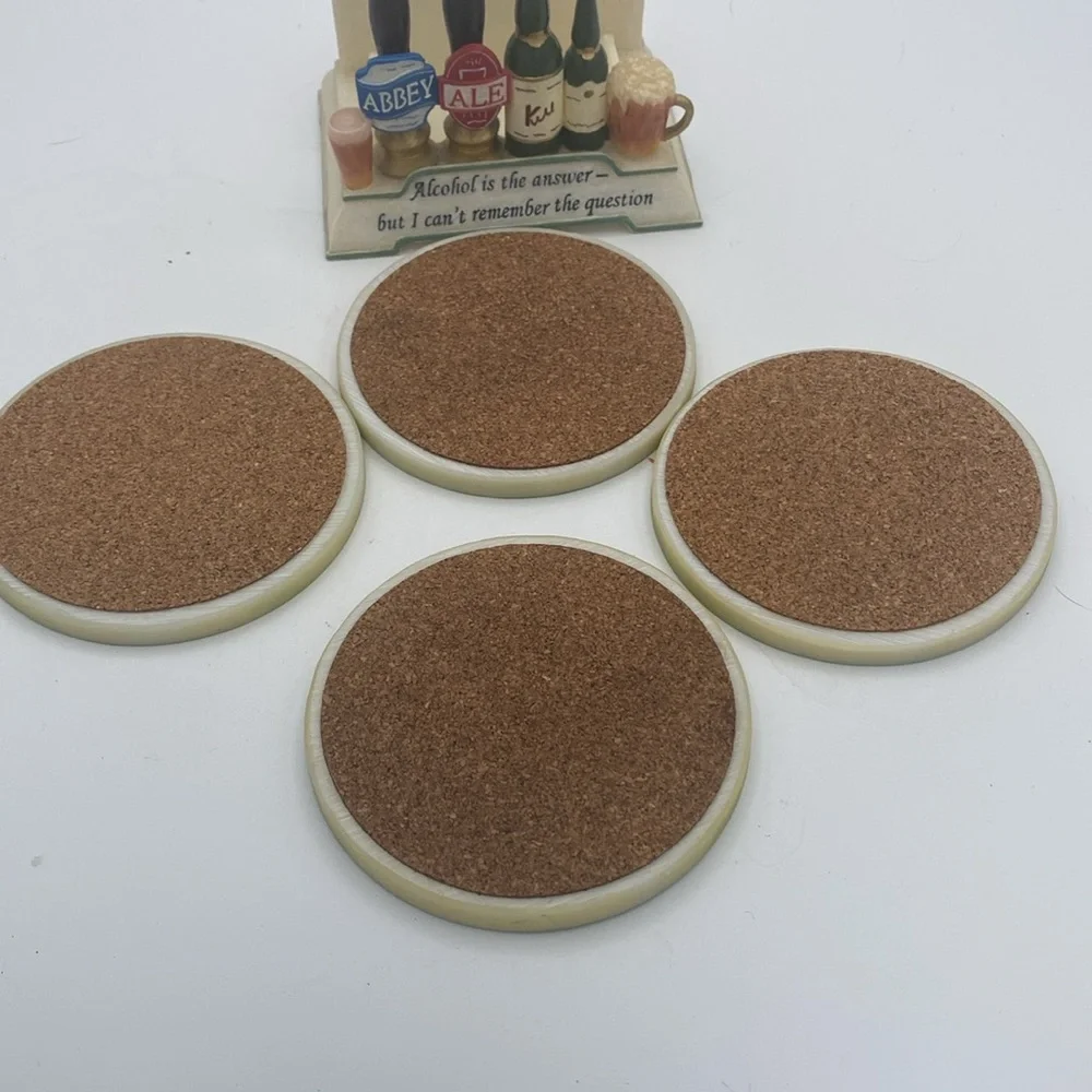 Alcohol is the answer forgot the question 4 coasters man cave bar accessories